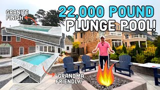 22000Pound PLUNGE POOL  Family FUN for ALL Ages and Seasons [upl. by Hanah]