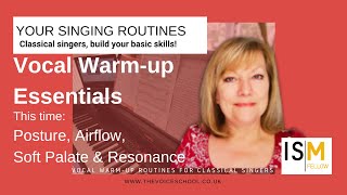 Classical Singing Skills building a vocal warmup routine 3  Posture Breathing Resonance Tone [upl. by Seed]