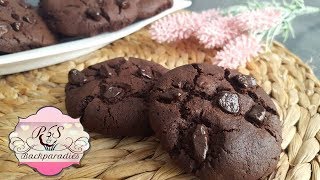 Knusprige Schokokekse 😍 Chocolate Cookies👉 PampS Backparadies ♥ [upl. by Natiha]