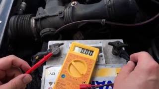 How to test car alternator with a multimeter Peugeot 205 DIY [upl. by Efi]