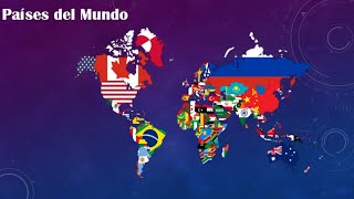 Mapas y Banderas de Todos los países del Mundo [upl. by Ylim]