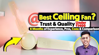 Best Ceiling Fan Under 1500  🥶 Crompton SureBreeze Ceiling Fan Review 🥶 with Pros and Cons [upl. by Ermina935]