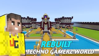 Rebuilt TechnoGamerzOfficial castle  Minecraft techno gamerz castle  Rebuilt castle 😱 [upl. by Wildon297]