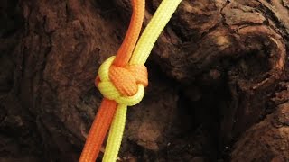 How To Tie A 2 Strand Paracord Diamond KnotKnife Lanyard Knot [upl. by Euqirat]