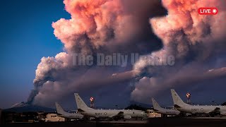 Horrible Today Etna Volcano Explosion in Italy Threatens people in Sicily [upl. by Ingemar195]