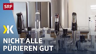 Stabmixer im Test Mit einigen Mixern gelingt keine Suppe  2018  Kassensturz  SRF [upl. by Weinert]