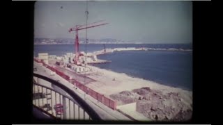 Construction du port de la Napoule  1968 [upl. by Sophronia102]