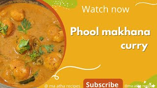 phool makhana curry  How To Make Phool Makhana Curry Recipe In Telugu  veg curry  Lotus Seeds [upl. by Alcott]