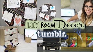 Back to School DIY Tumblr Room Decor Organization amp Giveaway [upl. by Stevy]