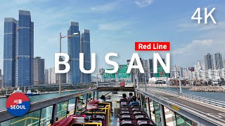 Busan Bus Tour  City Tour Bus Red Line Course  부산 시티투어버스 레드라인 [upl. by Hildie]