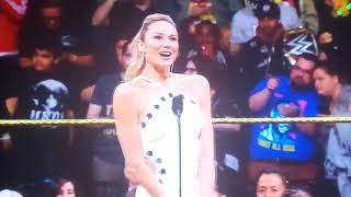 Stacy Keibler Returns to WWE Hall of Fame 2019 [upl. by Ferrell]