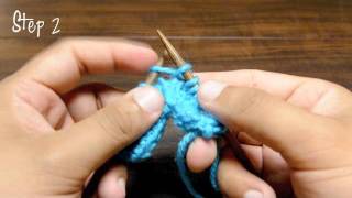 How to Knit the Moss Stitch Increase [upl. by Pia842]