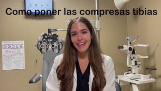 Como poner las compresas tibias para tratamiento de ojos resecos blefaritis y chalazios [upl. by Ashatan]