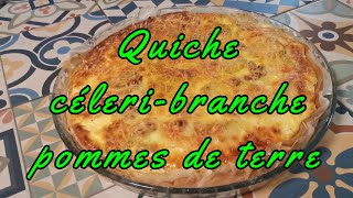 Quiche céleri branche pommes de terre sans gluten recette [upl. by Merralee]