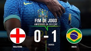 INGLATERRA VS BRASIL  RESUMEN Y GOLES AMISTOSO INTERNACIONAL [upl. by Nrevel335]