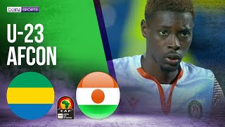 Gabon vs Niger  U23 AFCON HIGHLIGHTS  06282023  beIN SPORTS USA [upl. by Anihsat]