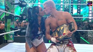 NEW UNDISPUTED UNIVERSAL CHAMPION CODY RHODES AT WRESTLEMANIA 40 NIGHT 2 MAIN EVENT  WRESTLEMANIA [upl. by Adnawat]