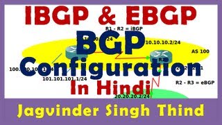 ✅ IBGP amp EBGP Configuration in Hindi  Border Gateway Protocol in Hindi [upl. by Esbenshade]