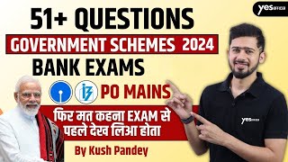 Govt Schemes 2024 Marathon  51 MCQs amp Most Important Topics from the Last 4 Months  Kush Pandey [upl. by Namsu441]