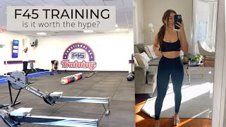 I TRIED F45 TRAINING FOR A WEEK  HERES MY REVIEW [upl. by Nylatsirhc]