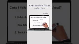 Cálculo da dose de insulina basal Parte 2 Shorts [upl. by Gail]