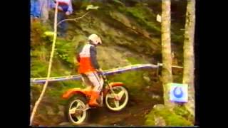 Very rare Merlin and Mecatecno Motorcycle trials 1988 World Championship Eddy Lejuene [upl. by Aleck]