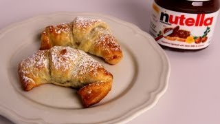 Nutella Croissants Recipe  Laura Vitale  Laura in the Kitchen Episode 328 [upl. by Nevah]