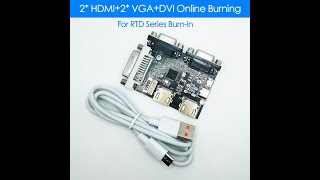 Upgrade RTD programmer Burner 2HDMI2VGADVI Realtek Debug tool RTD2556 RTD2660 RTD2795 USB ISP [upl. by Carrillo886]