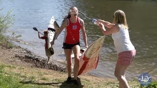 Battles at the canoe marathon portage [upl. by Kamal216]