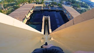 Fast Track Leap of Faith Water Slide at Atlantis Aquaventure Water Park in Dubai [upl. by Wanda]