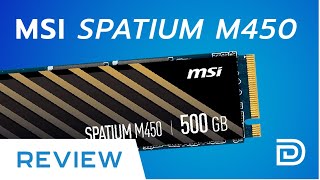 MSI Spatium M450 NVMe M 2 SSD Review [upl. by Roxanne]