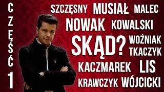 Skąd się wzięło Twoje nazwisko Cz 1  Polimaty 68 [upl. by Rosinski]