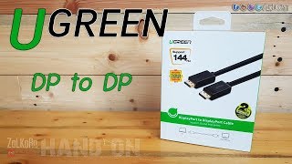 เปิดกล่อง ลองสาย Display Port  Ugreen 10245 DP to DP 15m [upl. by Ahsihat280]