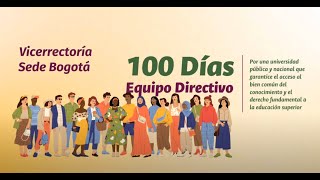 SomosUNAL  100 días de las Vicerrectorías en las Sedes Andinas [upl. by Nashner]