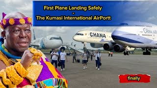 finallyBig Plane lands at the runways of the Kumasi Int Airport in the Asante regionvideo [upl. by Euginomod751]