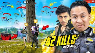 OH Wow 😱 42 Kills in Grandmaster Top 1 Lobby with UnGraduateGamer  Free Fire Max [upl. by Vincents]