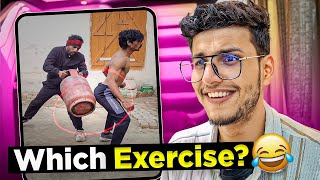 Ye Konsi Exercise Hai😂  Fitness Influencers Have Gone Crazy [upl. by Astor]