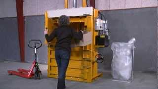 Bramidan B30 baler  for cardboard and plastic [upl. by Walker]