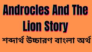 Androcles And The Lion Story অ্যান্ড্রোকেল্স অ্যান্ড দা লায়ন গল্পশব্দার্থ উচ্চারণ ও বাংলা অর্থসহ [upl. by Reamy]