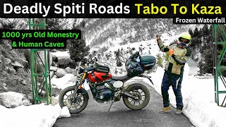 Winter Spiti Ride on Triumph Scrambler 400X  Tabo To Frozen Kaza [upl. by Clara]