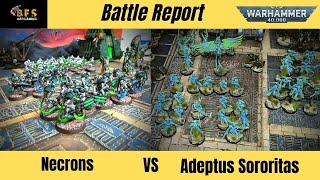 New Codex Necrons Vs Adeptus Sororitas 9th Edition Warhammer 40k Battle Report [upl. by Eila]