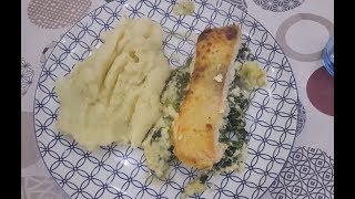 Pavés de saumon aux épinards  سلمون بالسبانخ [upl. by Sunshine]