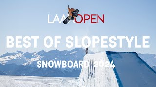 LAAX OPEN 2024  BEST OF SNOWBOARD SLOPESTYLE [upl. by Emmerich737]