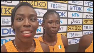 Côte dIvoire Budapest 2023Relais 4X100 m dames  Une qualification fracassante [upl. by Aicened]