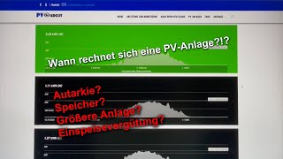 Rechnet sich eine PVAnlage mit Speicher oder Einspeisevergütung App Auswertung Photovoltaikanlage [upl. by Courtenay]