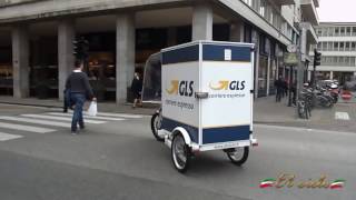 Triciclo elettrico cargo bike GLS Padova [upl. by Illoh765]