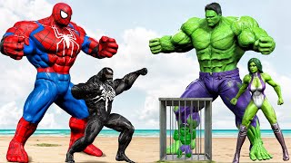 Recuse HULK Family Vs HULK Zombie SPIDERMAN Who Is The King Of Super Heroes   LIVE STORY ACTION [upl. by Adabel]