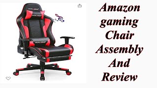 GT RACING gaming chair assembly and review [upl. by Farland704]