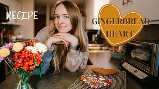 Last Minute Valentines Day Gift Idea  German Gingerbread Heart Recipe [upl. by Danete]