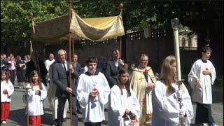 Christi Himmefahrt in Fulda 2024  Die Prozession auf der Pauluspromenade [upl. by Atikkin242]